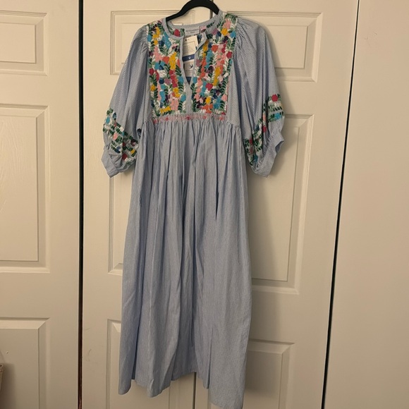 NWT Mi Golondrina VIOLETA LONG DRESS, medium - Picture 6 of 7